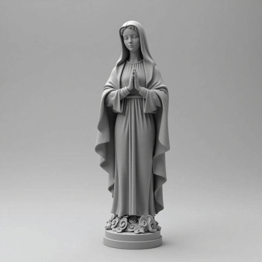 Fatima Guadalupe Statue free 3D printable STL