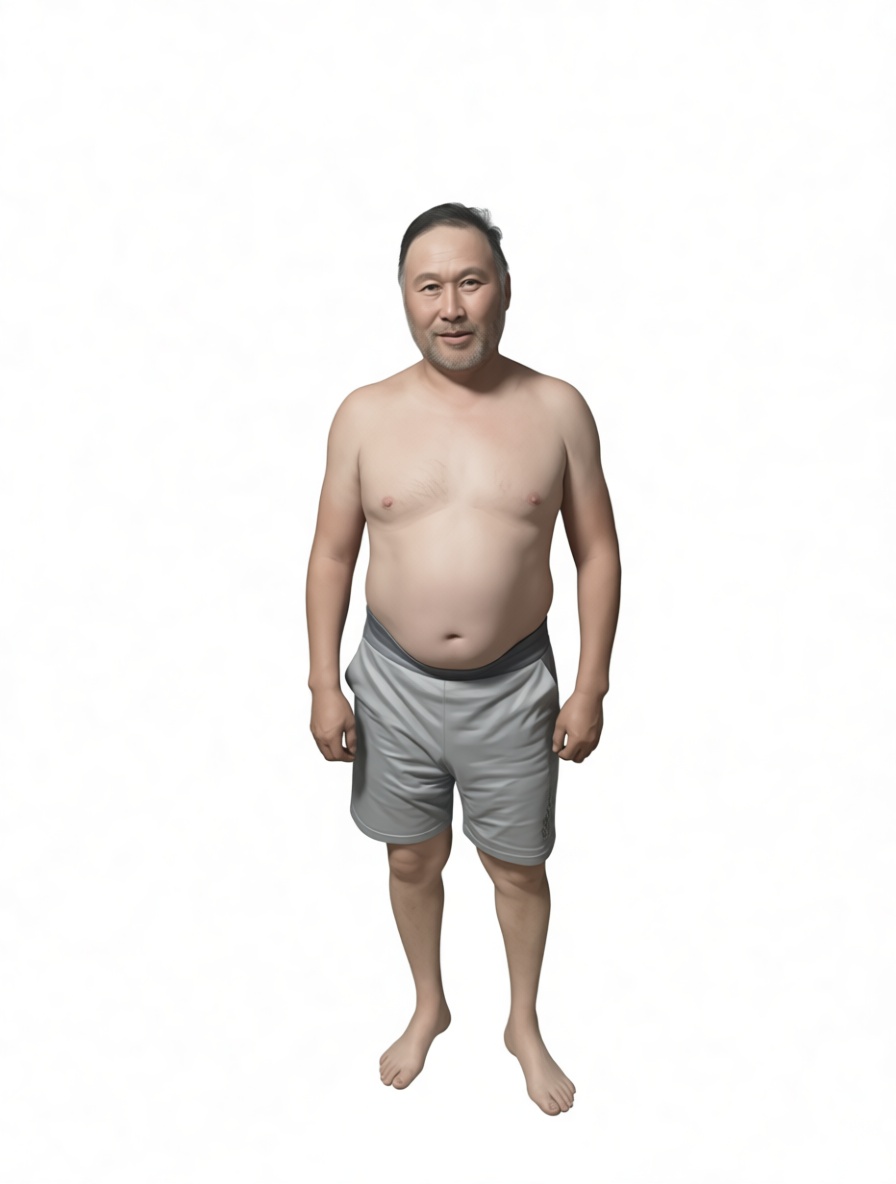Realistic Middle-Aged Man Model free 3D printable STL