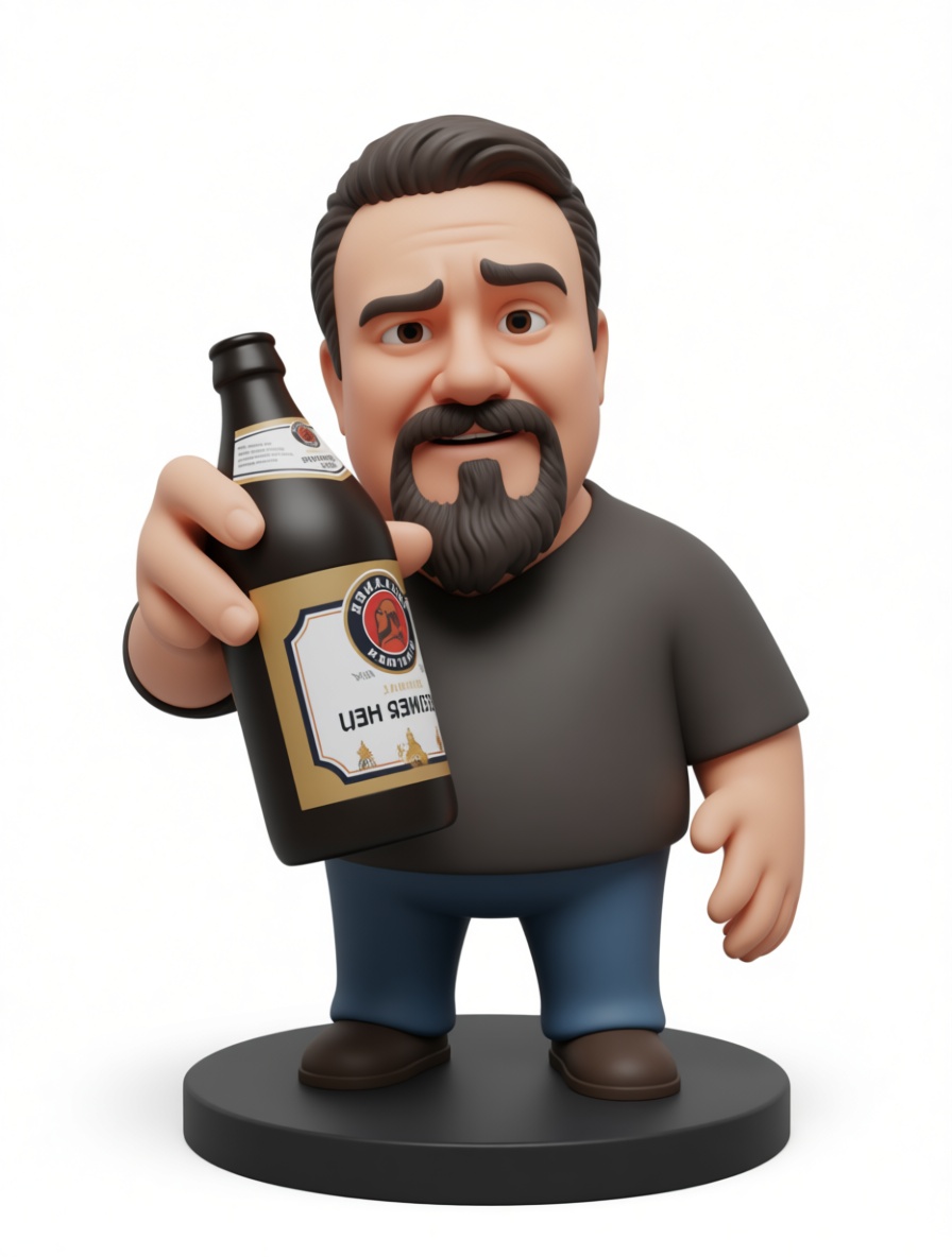 Bearded Man Figurine free 3D printable STL