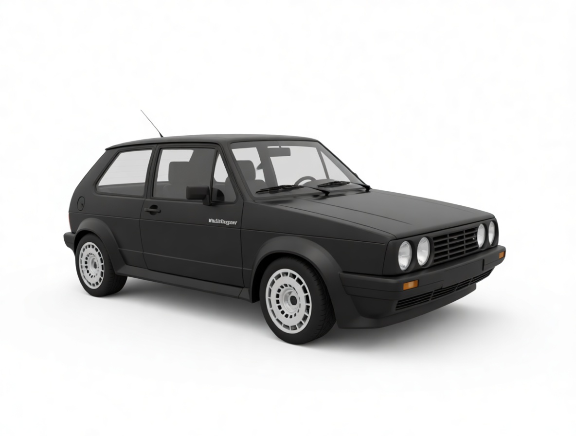 Volkswagen Golf Mk2 Model free 3D printable STL