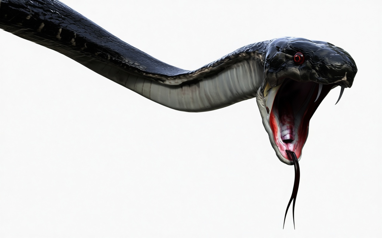 Black Mamba Snake Figurine free 3D printable STL
