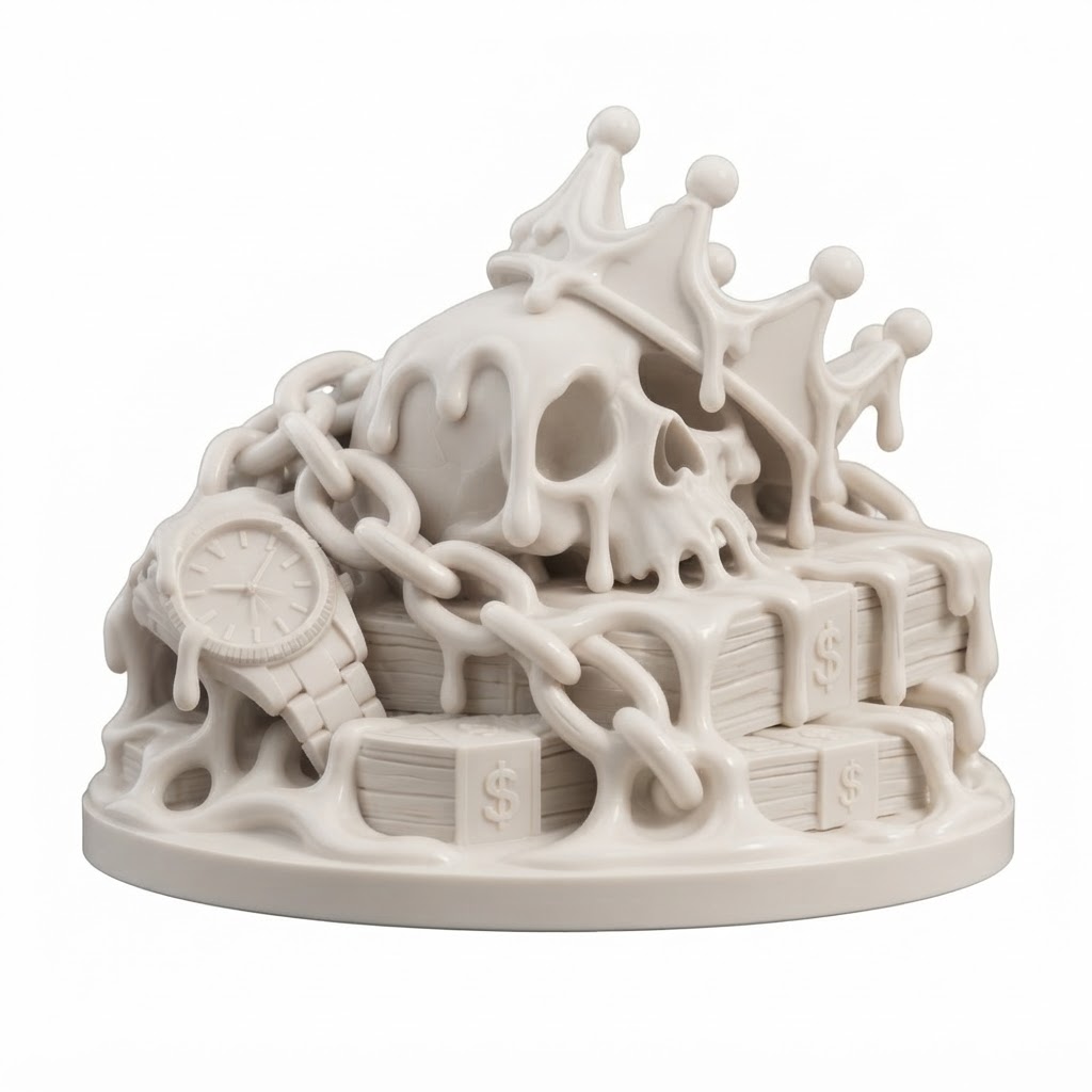 Crown Skull Sculpture free 3D printable STL