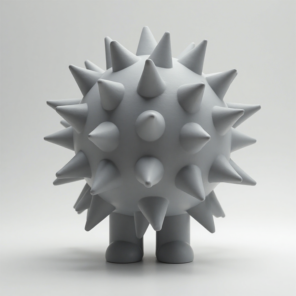 Spikey Fidget Ball free 3D printable STL