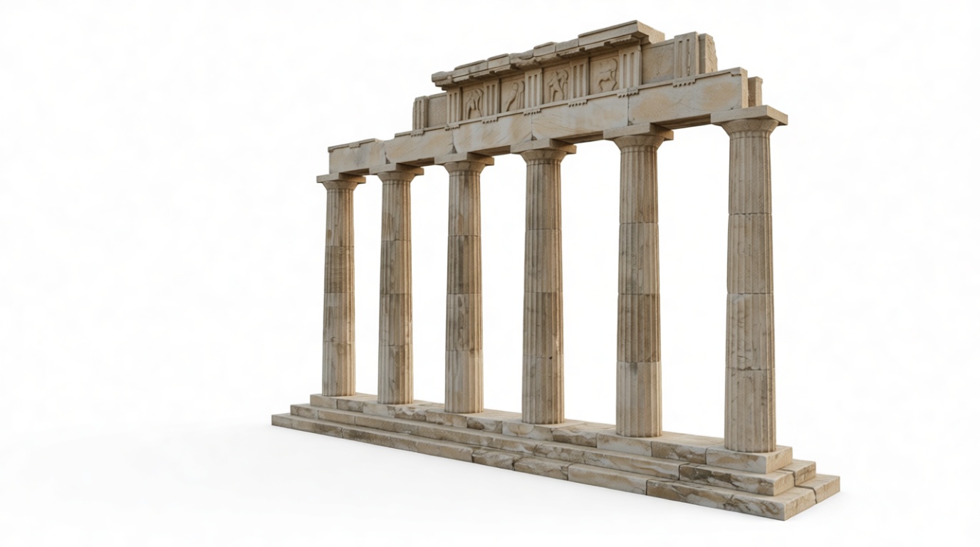 Parthenon Temple Model free 3D printable STL