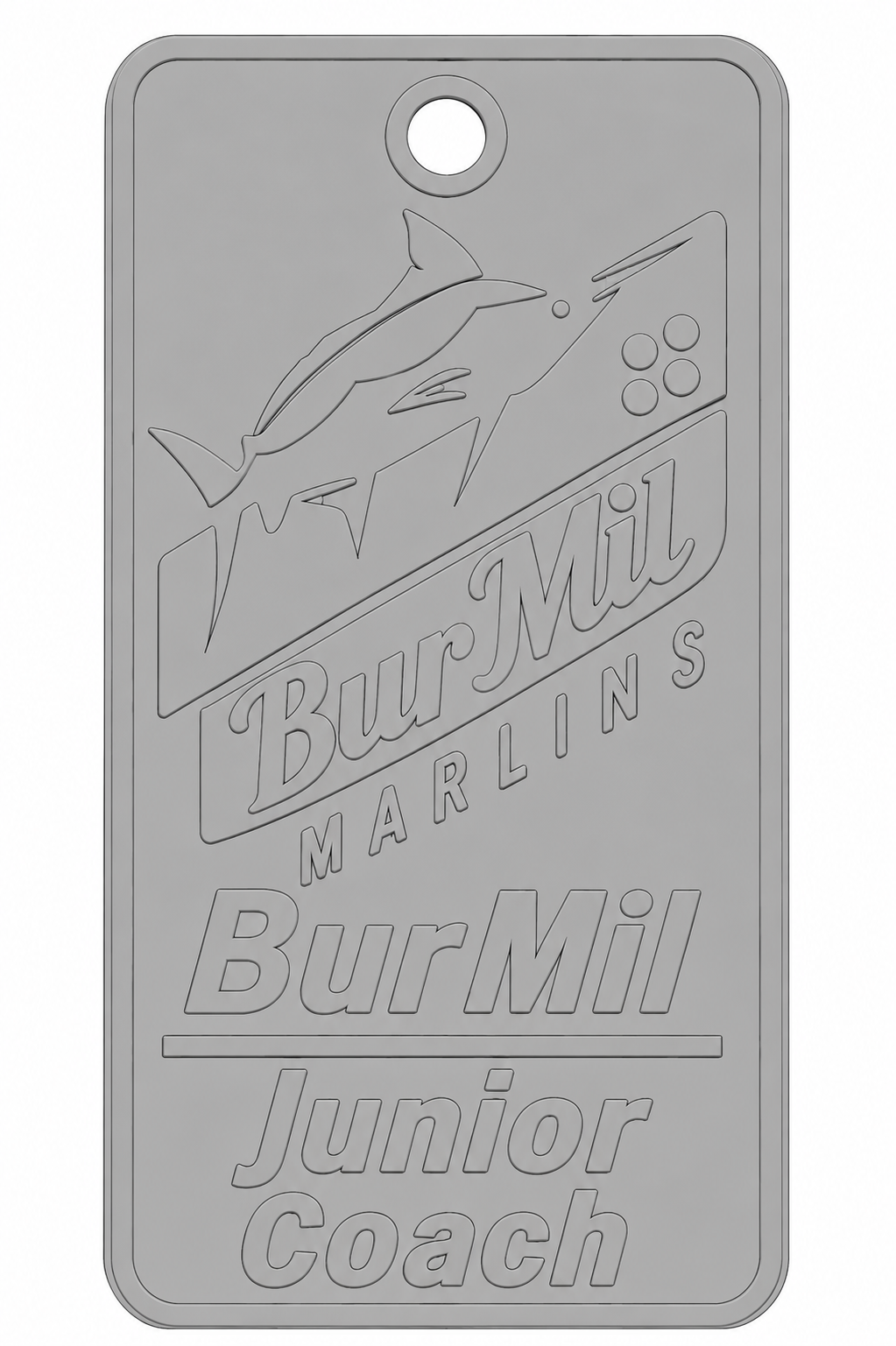 BurMil Junior Coach Tag free 3D printable STL