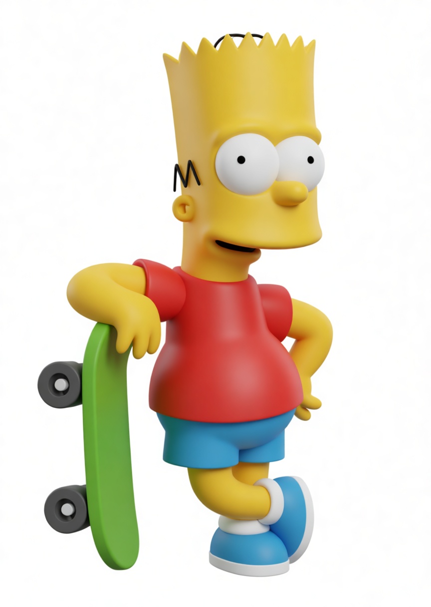 Bart Simpson Figurine free 3D printable STL