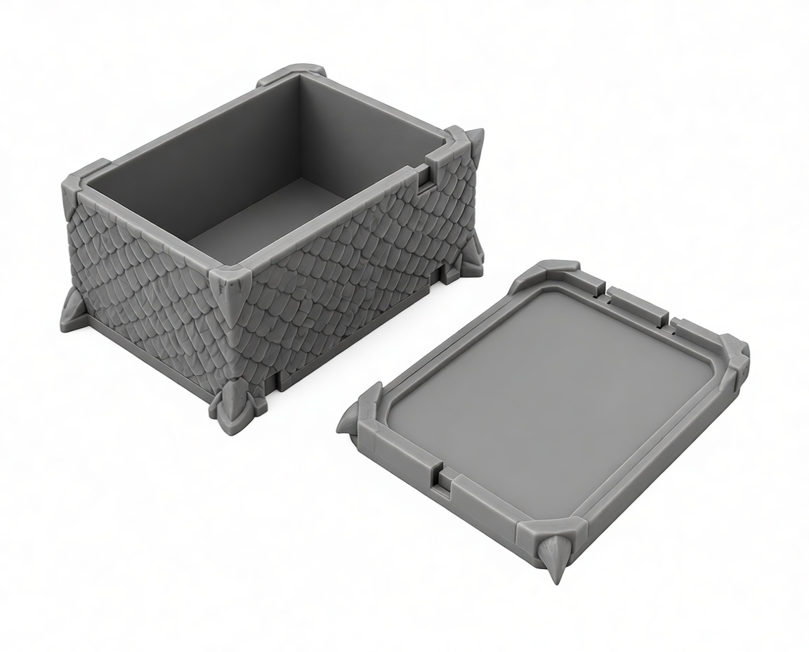 Dragon Scale Storage Box free 3D printable STL
