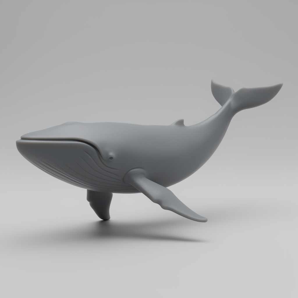 Blue Whale Figurine free 3D printable STL