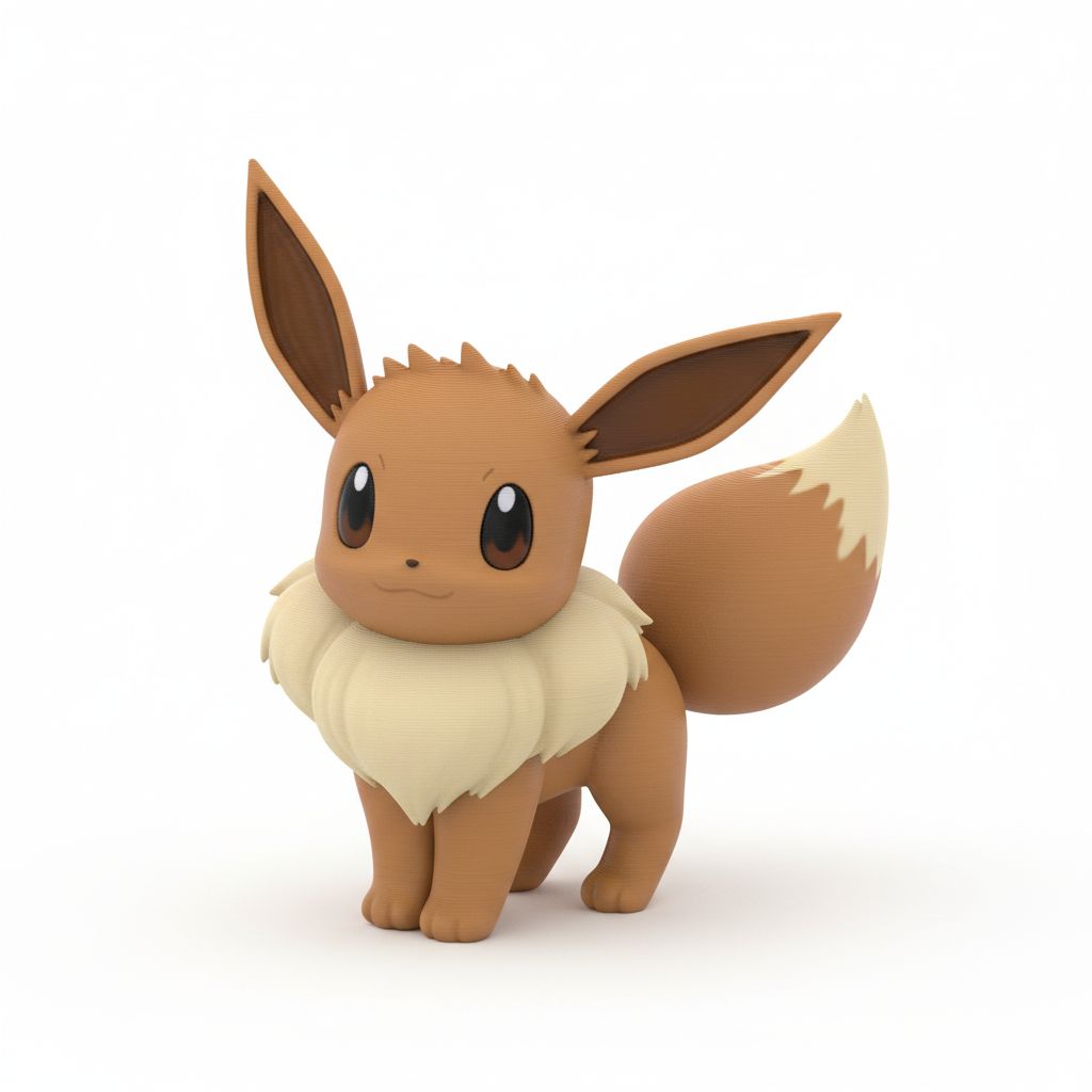 Eevee Pokémon Figurine free 3D printable STL