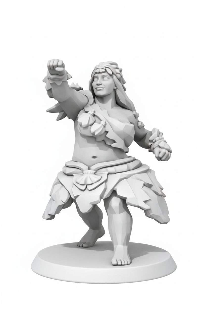 Hula Dancer Figure free 3D printable STL