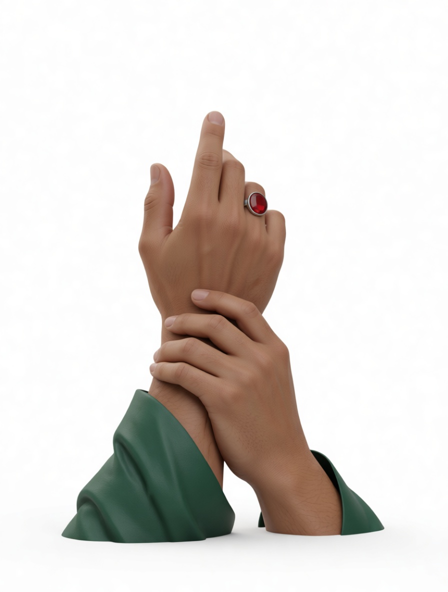 Hand Gesture Sculpture free 3D printable STL