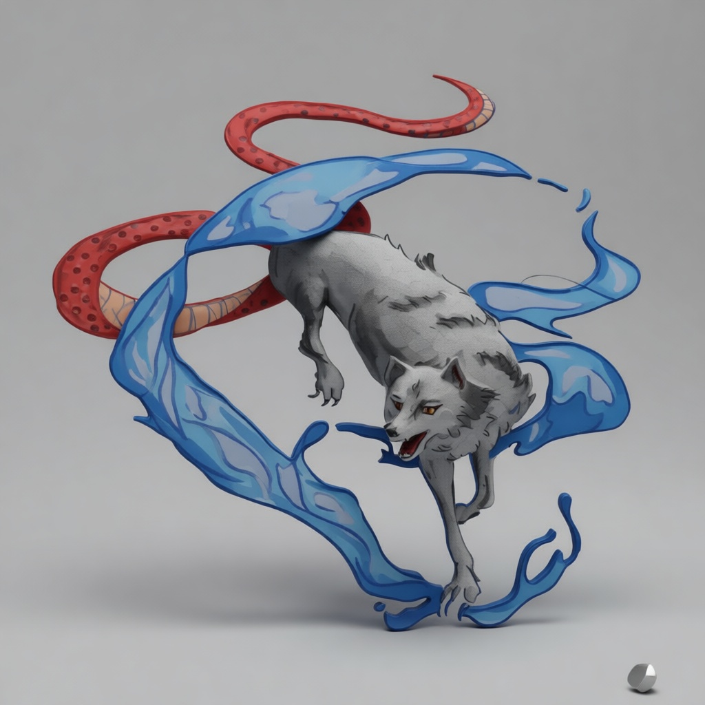 Spirit Wolf Figurine free 3D printable STL
