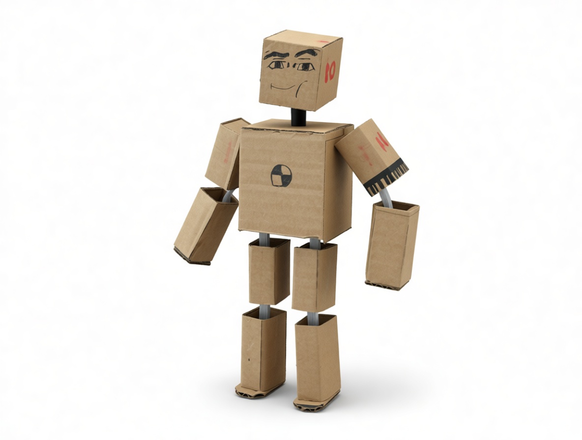 Cardboard Robot Model free 3D printable STL