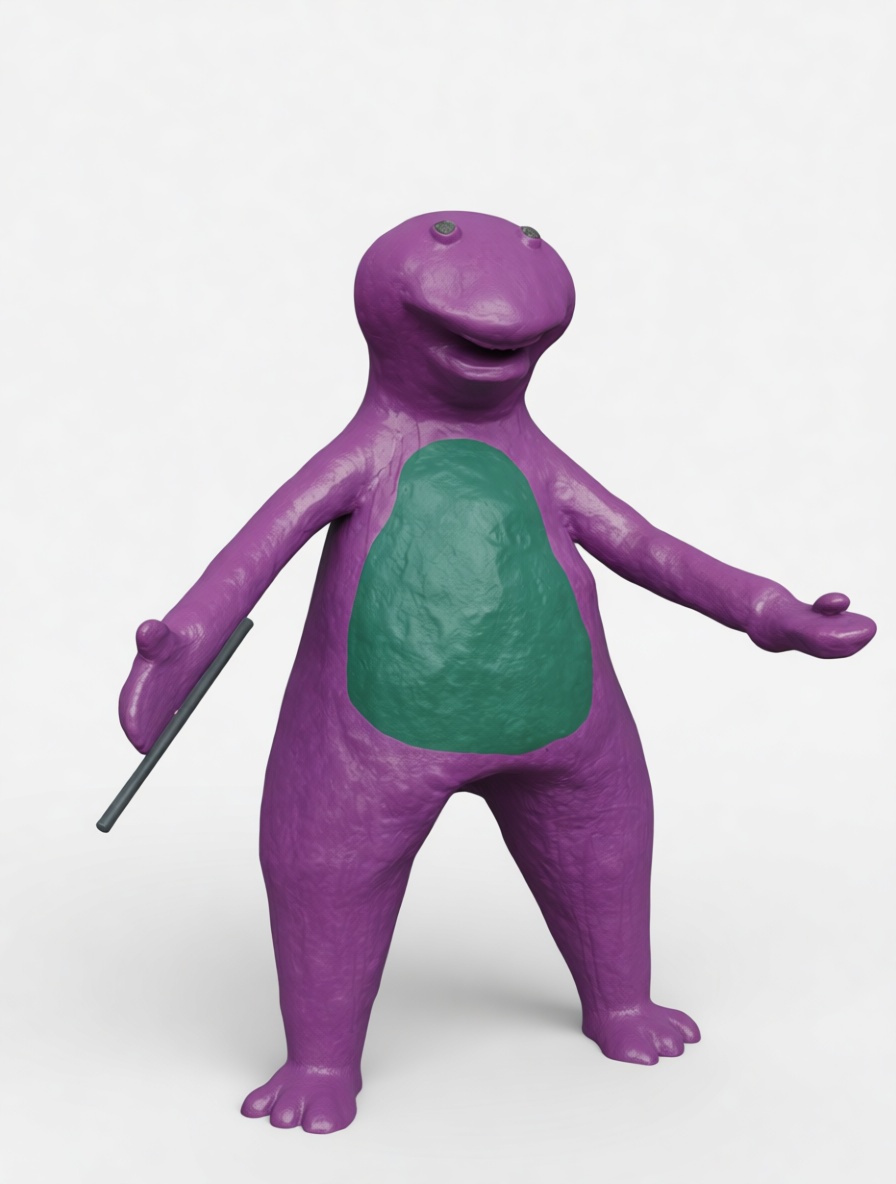 Barney Dinosaur Figurine free 3D printable STL