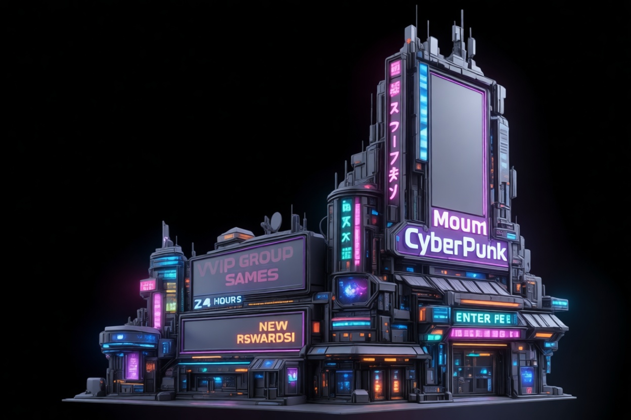 Cyberpunk City Block Model free 3D printable STL