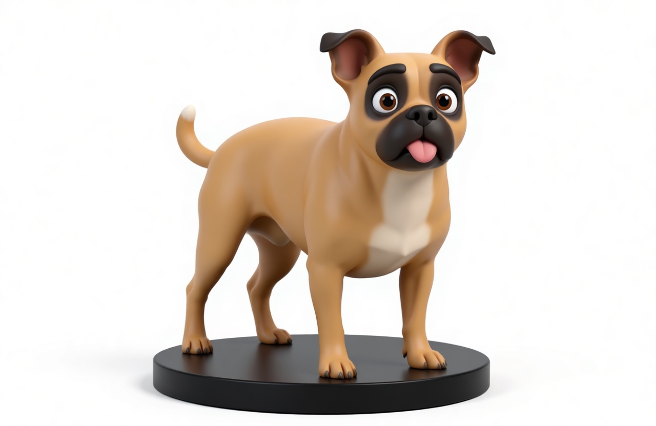 Boxer Dog Figurine free 3D printable STL