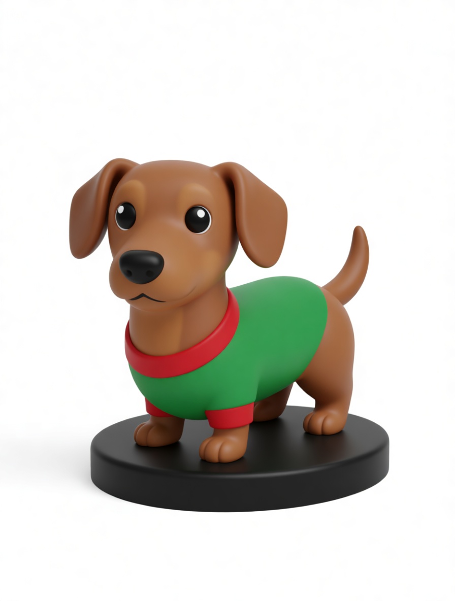 Dachshund Dog Figurine free 3D printable STL