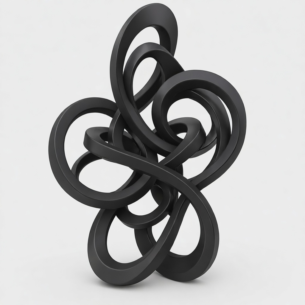 Abstract Knot Sculpture free 3D printable STL