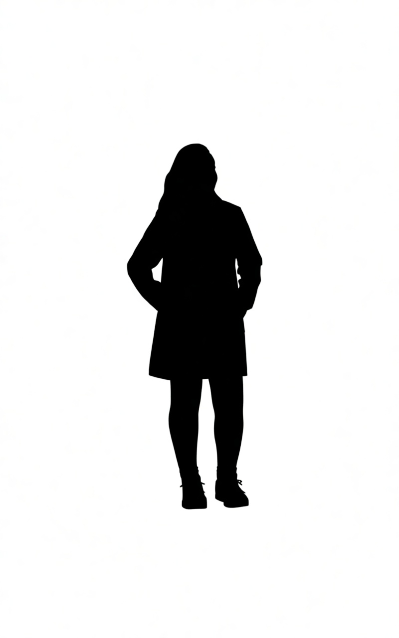Standing Woman Silhouette Figurine free 3D printable STL