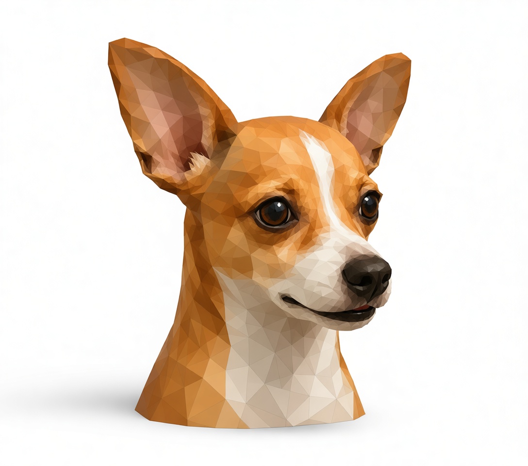 Basenji Dog Bust free 3D printable STL