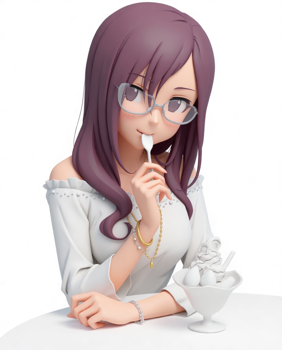 Anime Girl Dessert Figurine free 3D printable STL