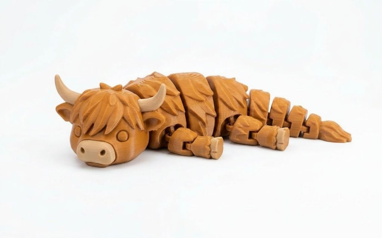 Highland Cow Figurine free 3D printable STL