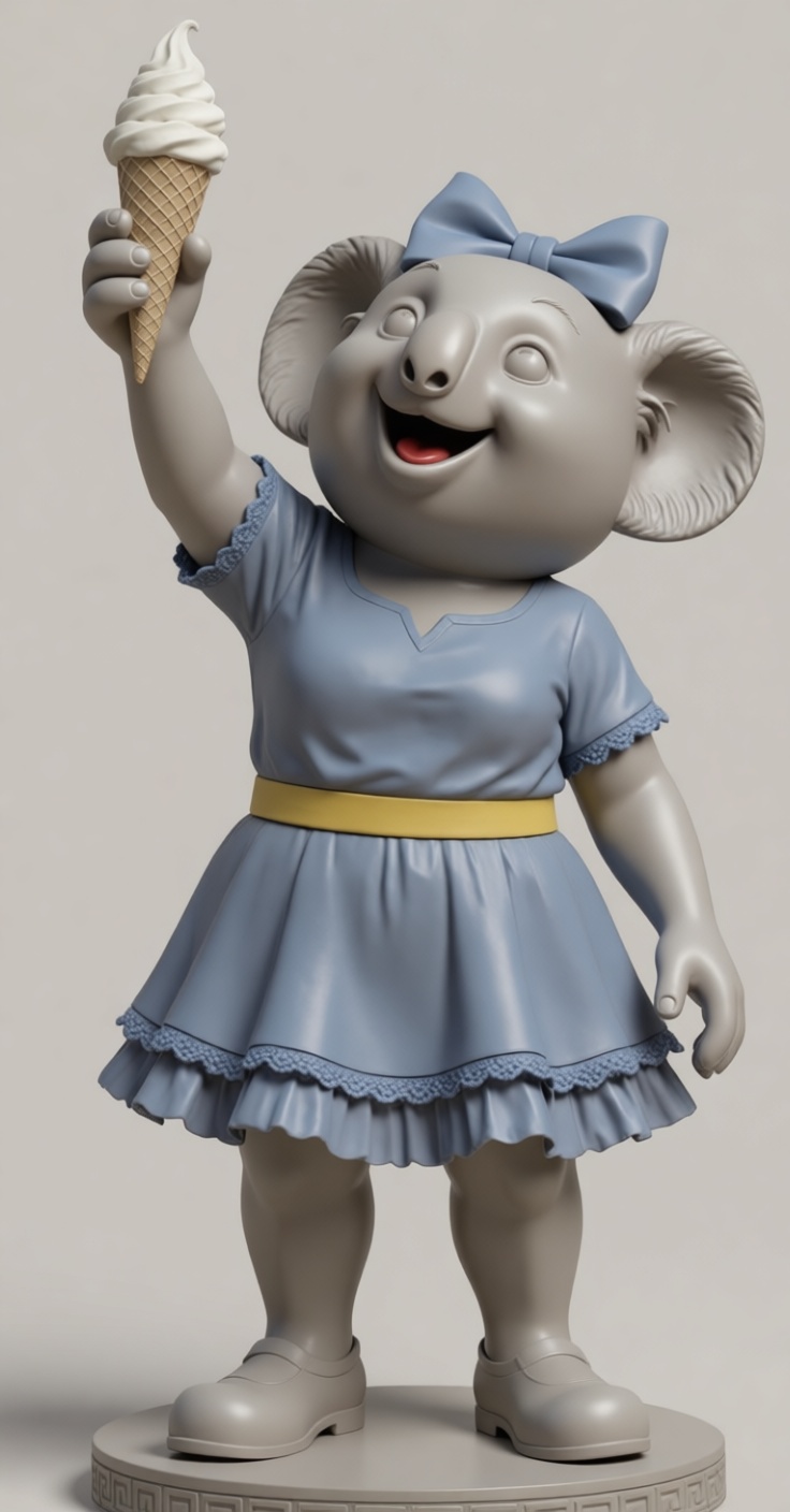 Koala Girl Figurine free 3D printable STL