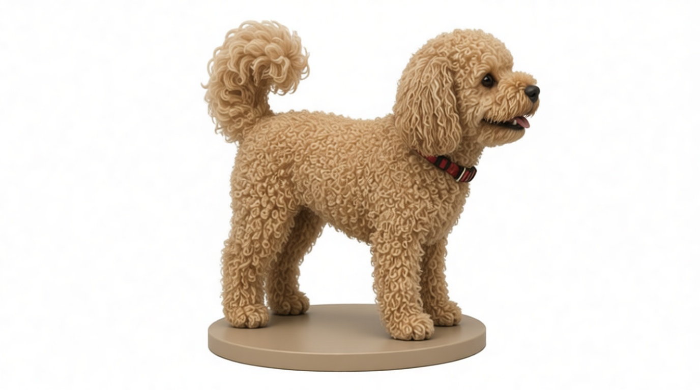 Poodle Dog Figurine free 3D printable STL