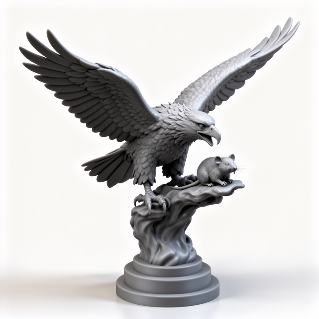 Eagle Hunting Trophy Figurine free 3D printable STL