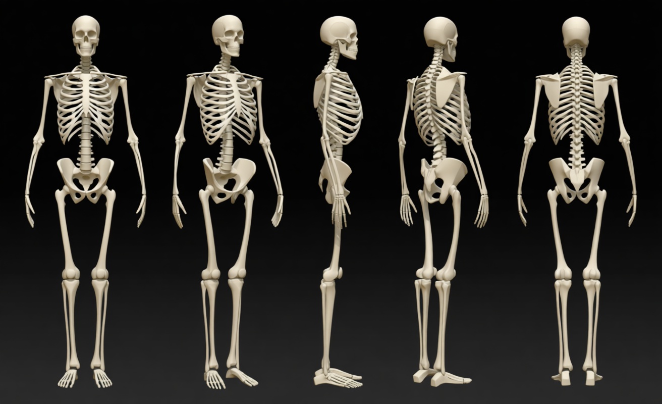 Human Skeleton Model free 3D printable STL