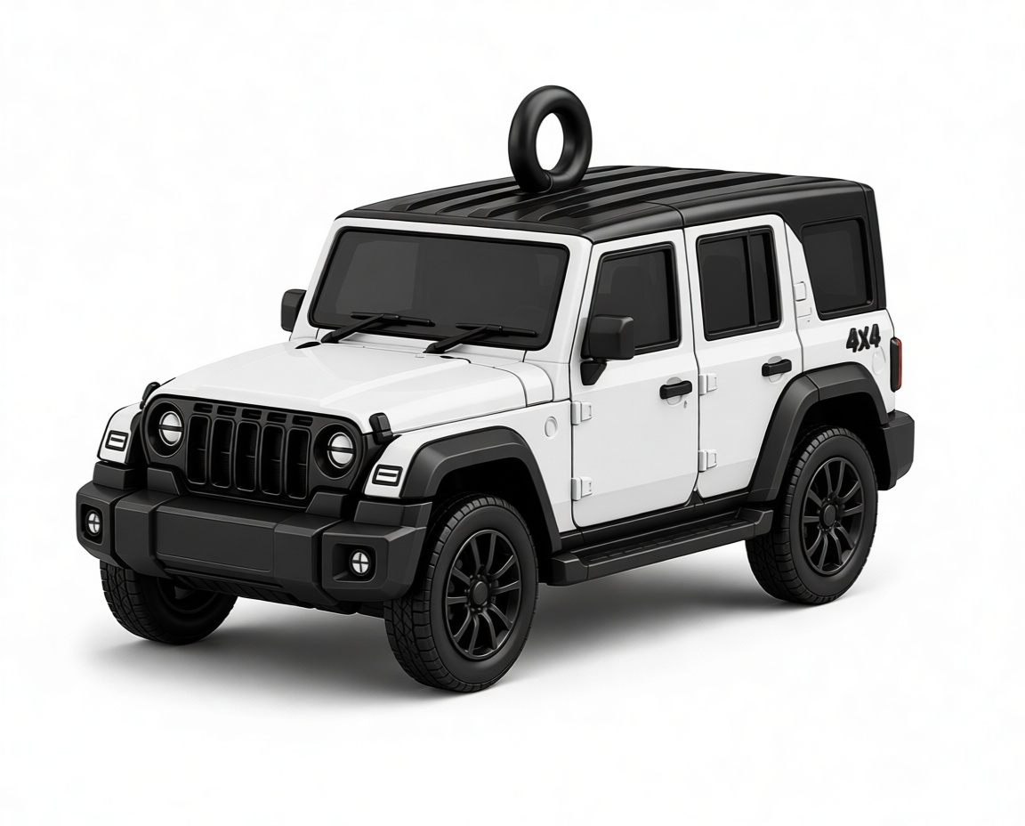Jeep Wrangler Keychain Model free 3D printable STL