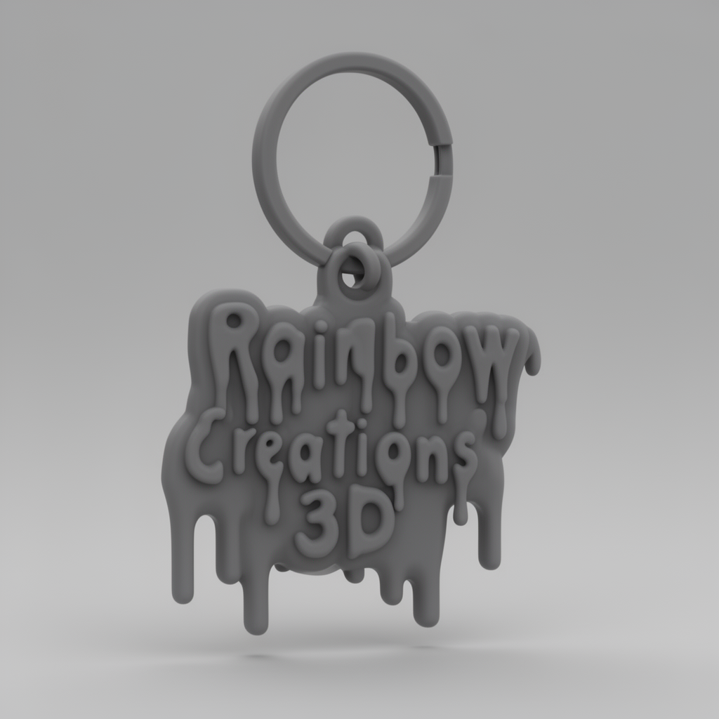 Rainbow Creations Keychain free 3D printable STL