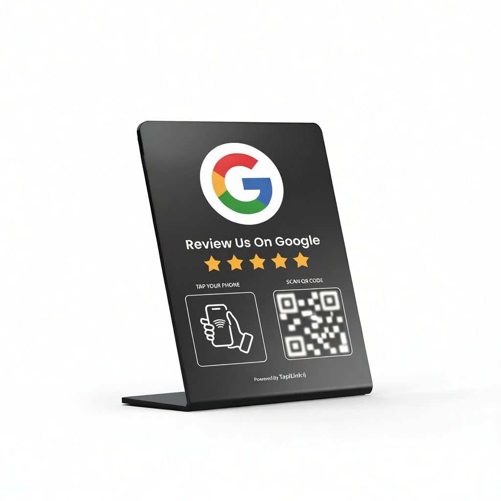 Google Review Sign Stand free 3D printable STL