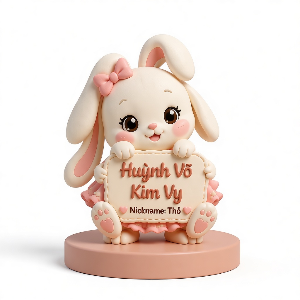 Cute Bunny Figurine free 3D printable STL