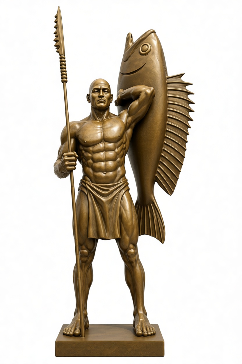 Ancient Fisherman Statue free 3D printable STL