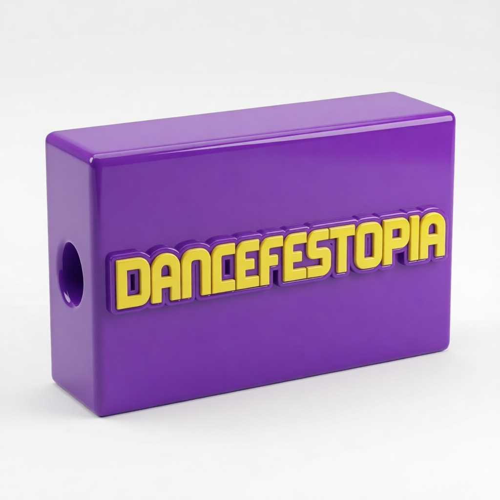 Dancefestopia Logo Plaque free 3D printable STL