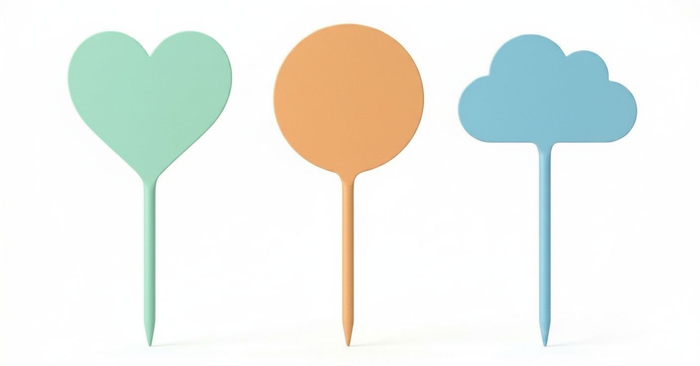 Decorative Garden Markers free 3D printable STL