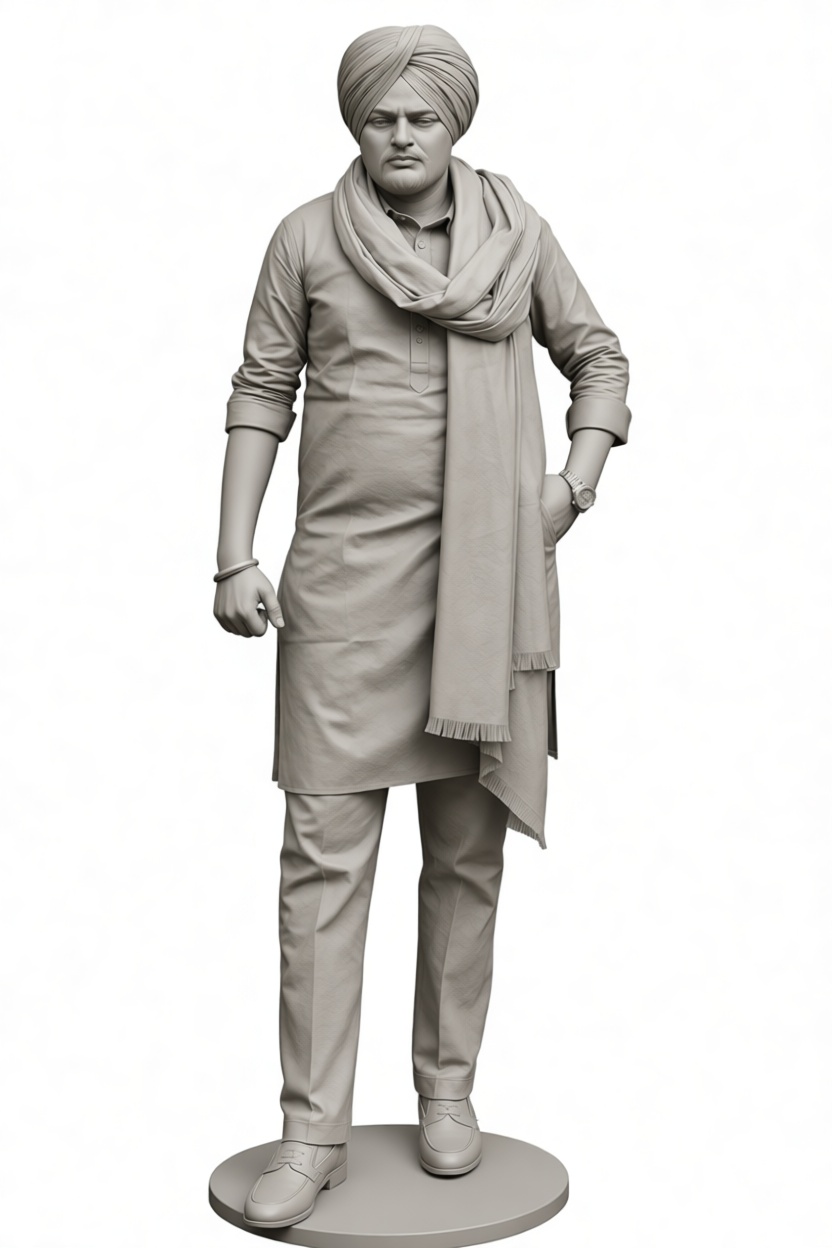 Punjabi Man Figurine free 3D printable STL