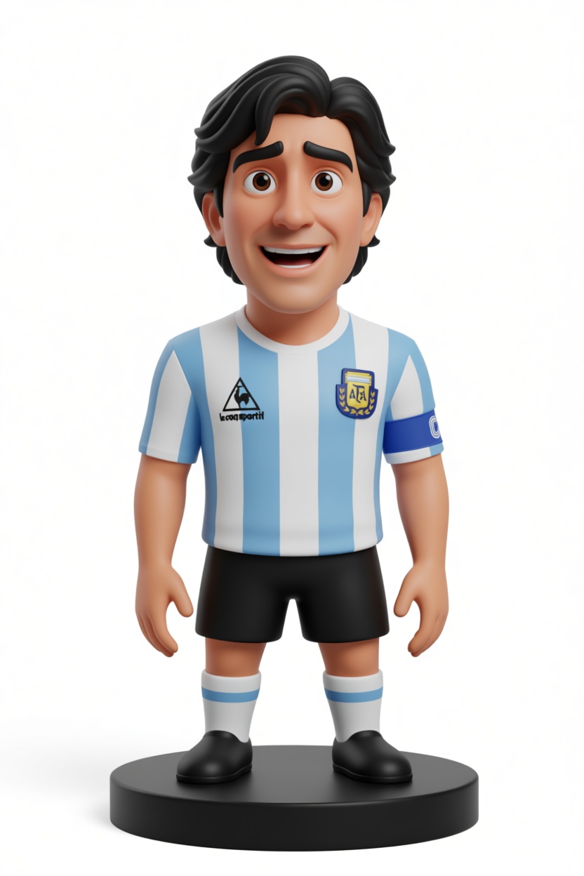 Argentine Footballer Figurine free 3D printable STL