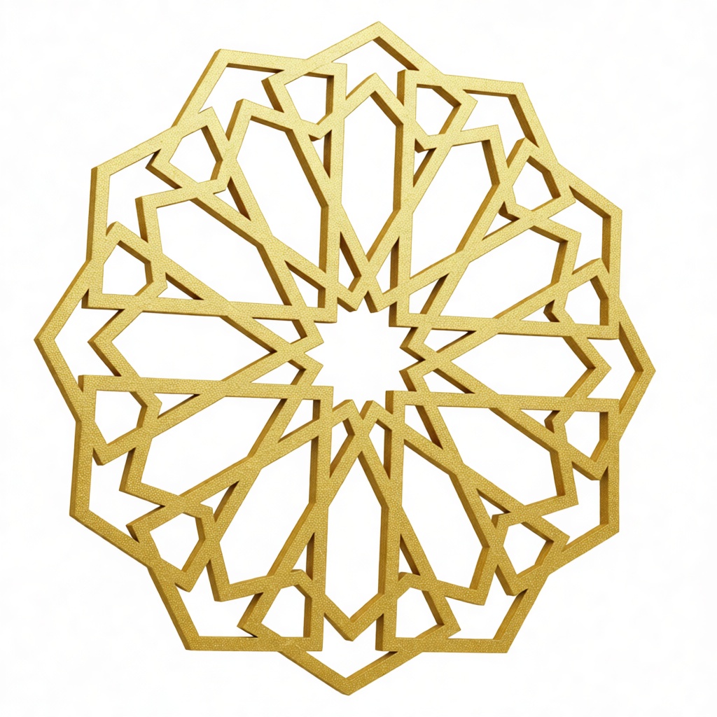 Islamic Geometric Pattern free 3D printable STL