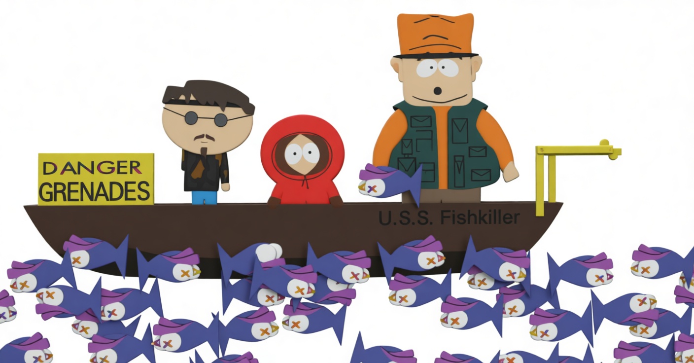 South Park Fishing Scene Model - Free 3D Printable STL File