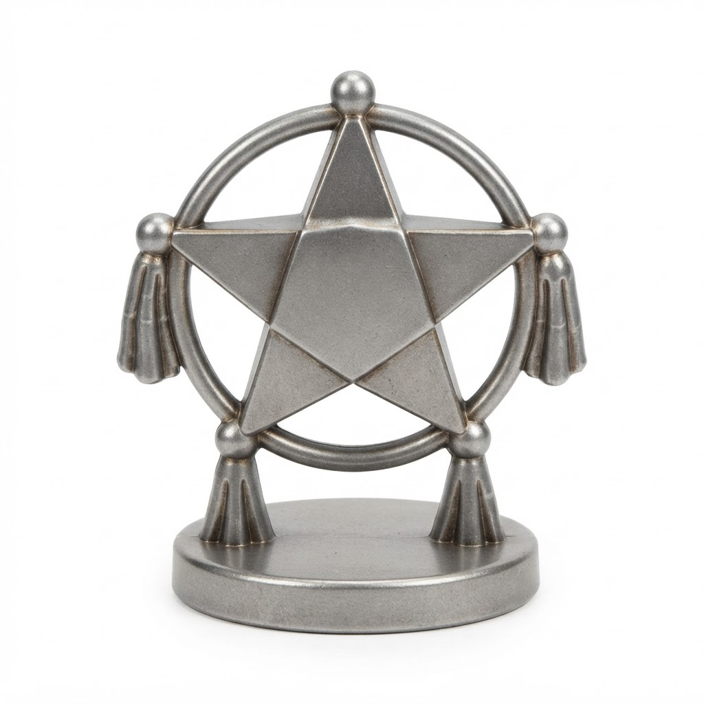 Texas Ranger Star Trophy free 3D printable STL