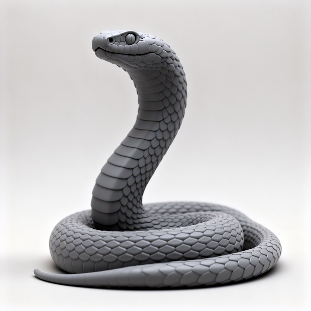 Viper Snake Figurine free 3D printable STL