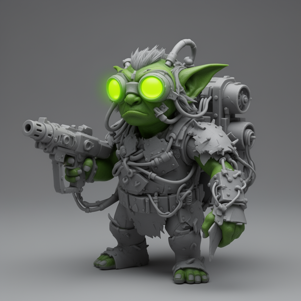 Gretchin Cybernetic Figurine free 3D printable STL