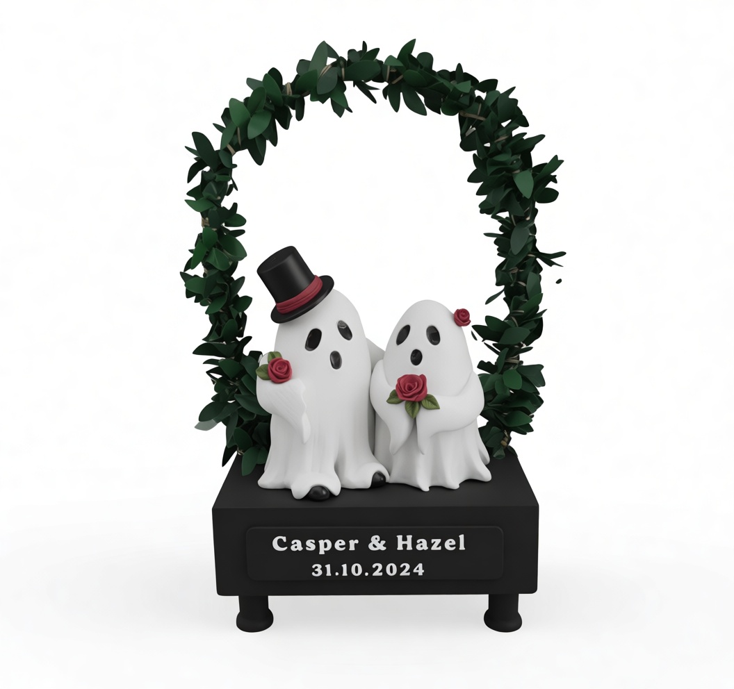 Casper and Hazel Ghosts Figurine free 3D printable STL