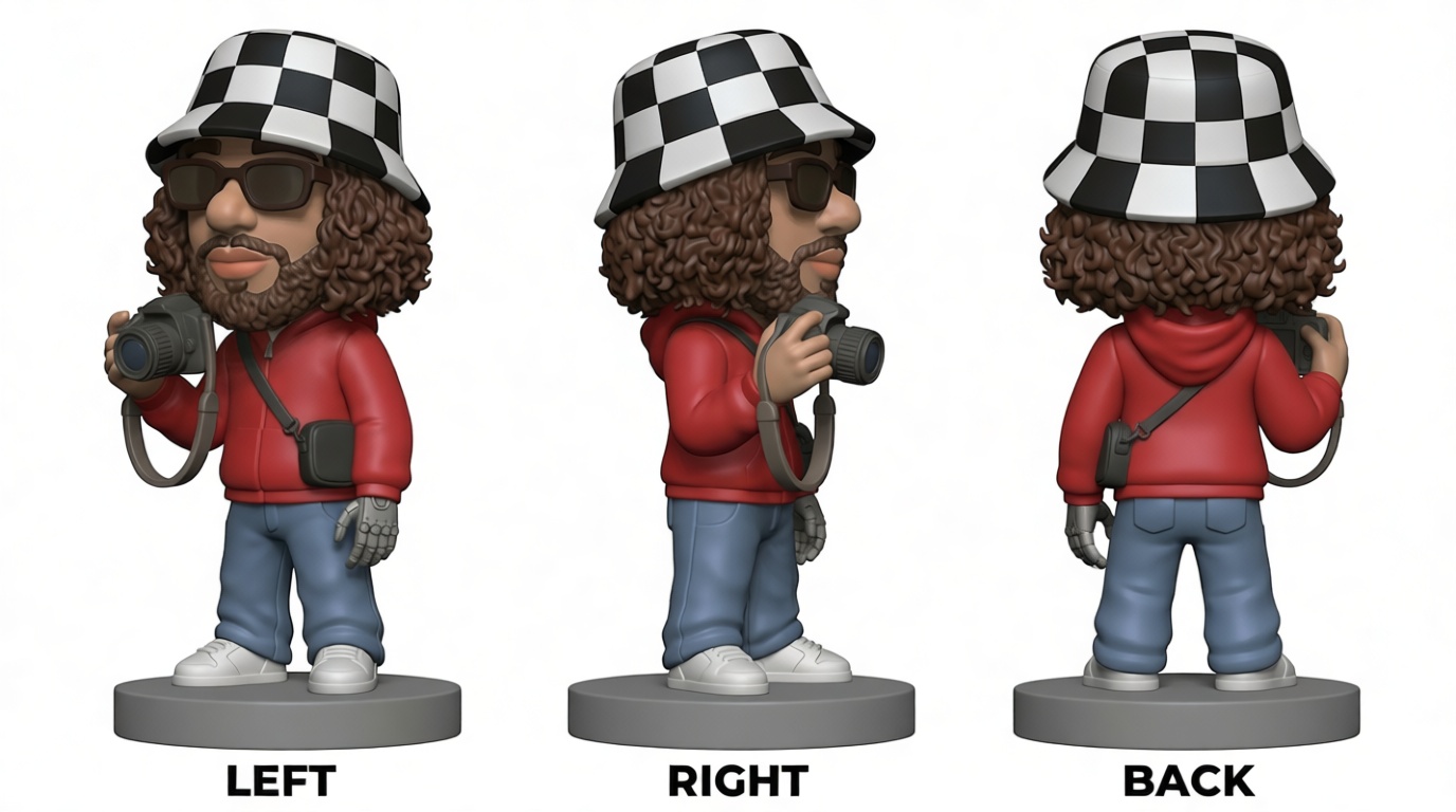Photographer Figurine free 3D printable STL