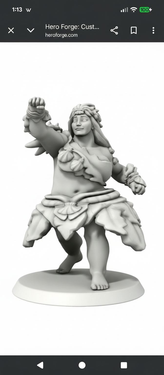 Tropical Warrior Pose free 3D printable STL