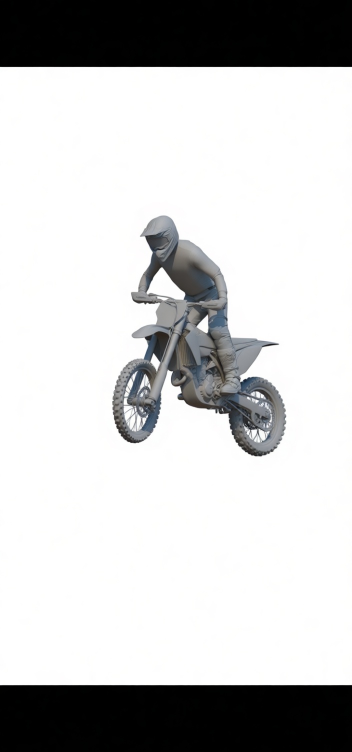 Motocross Rider Model - Free 3D Printable STL File