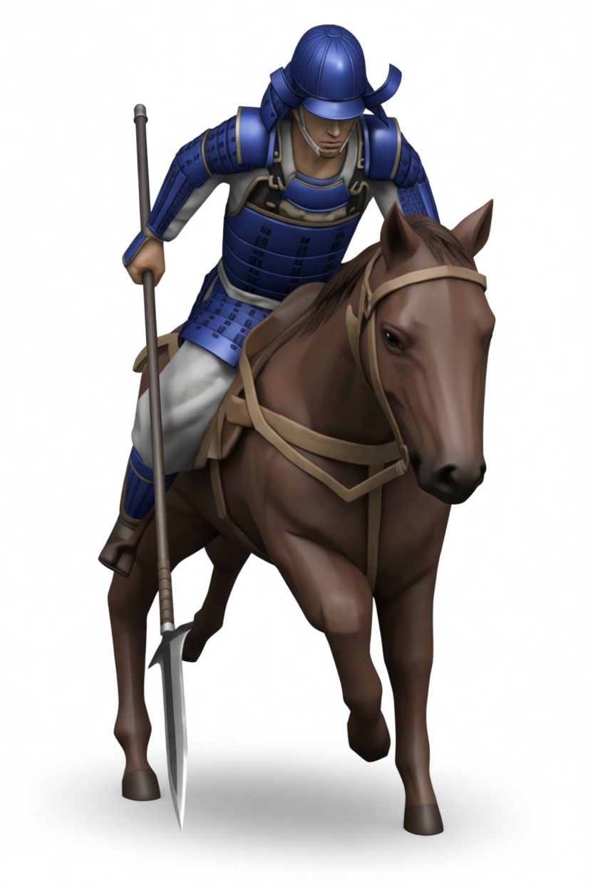 Samurai Horseman Figurine free 3D printable STL
