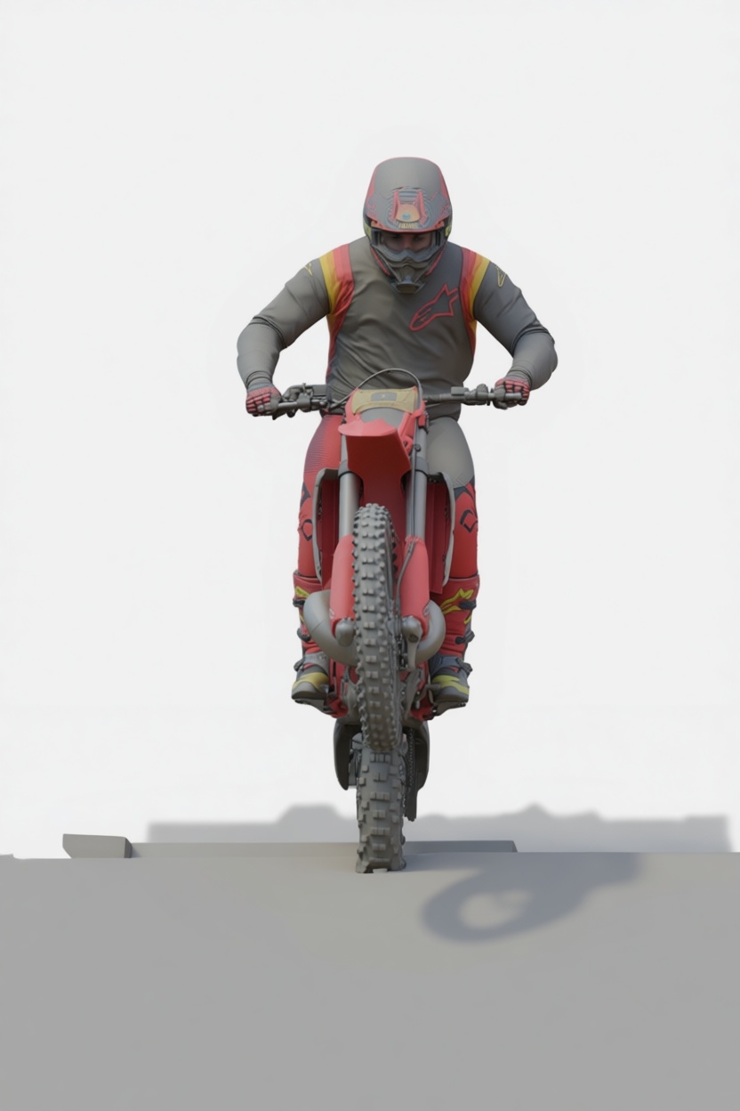 Motocross Rider Figurine free 3D printable STL